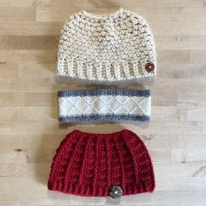3 Knit Head Accessories